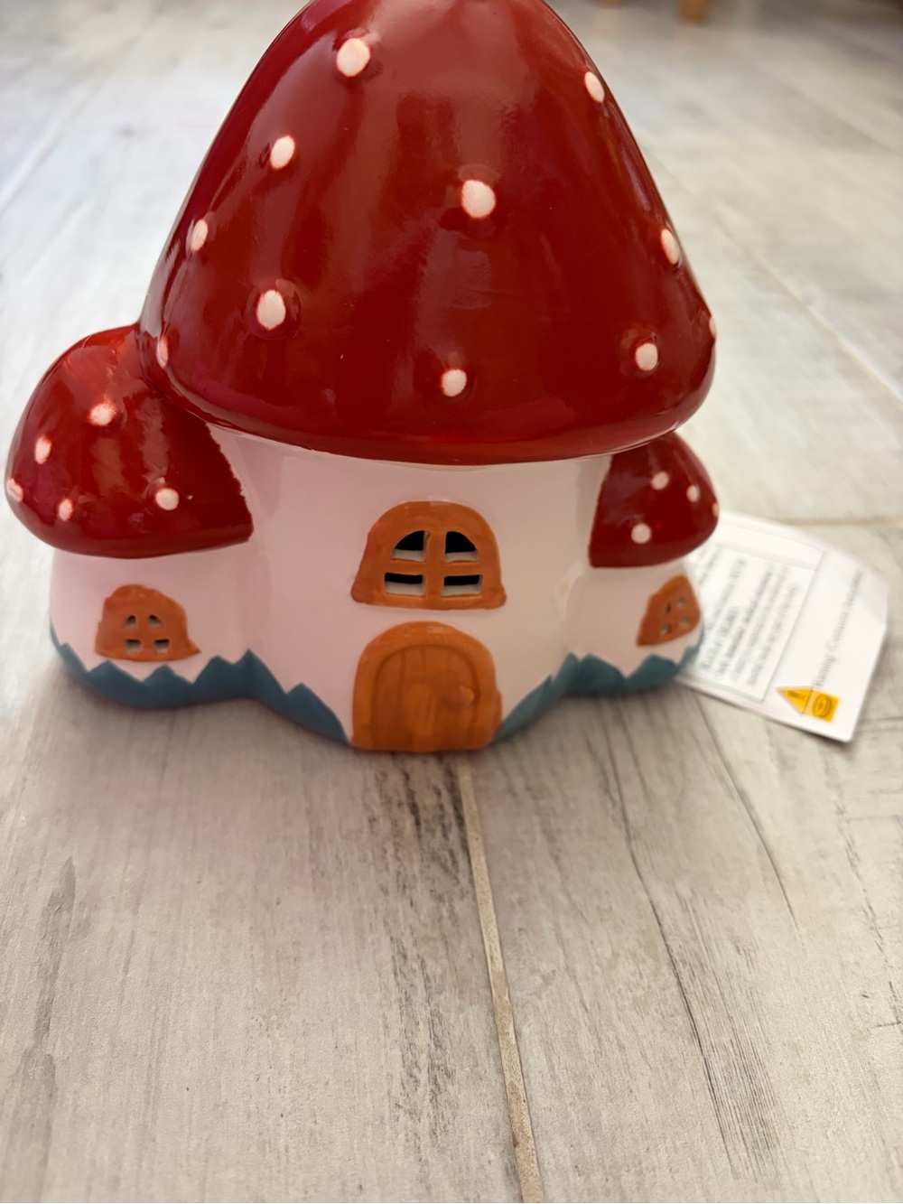 Target Red and White Mushroom Cottage Ceramic Figurine